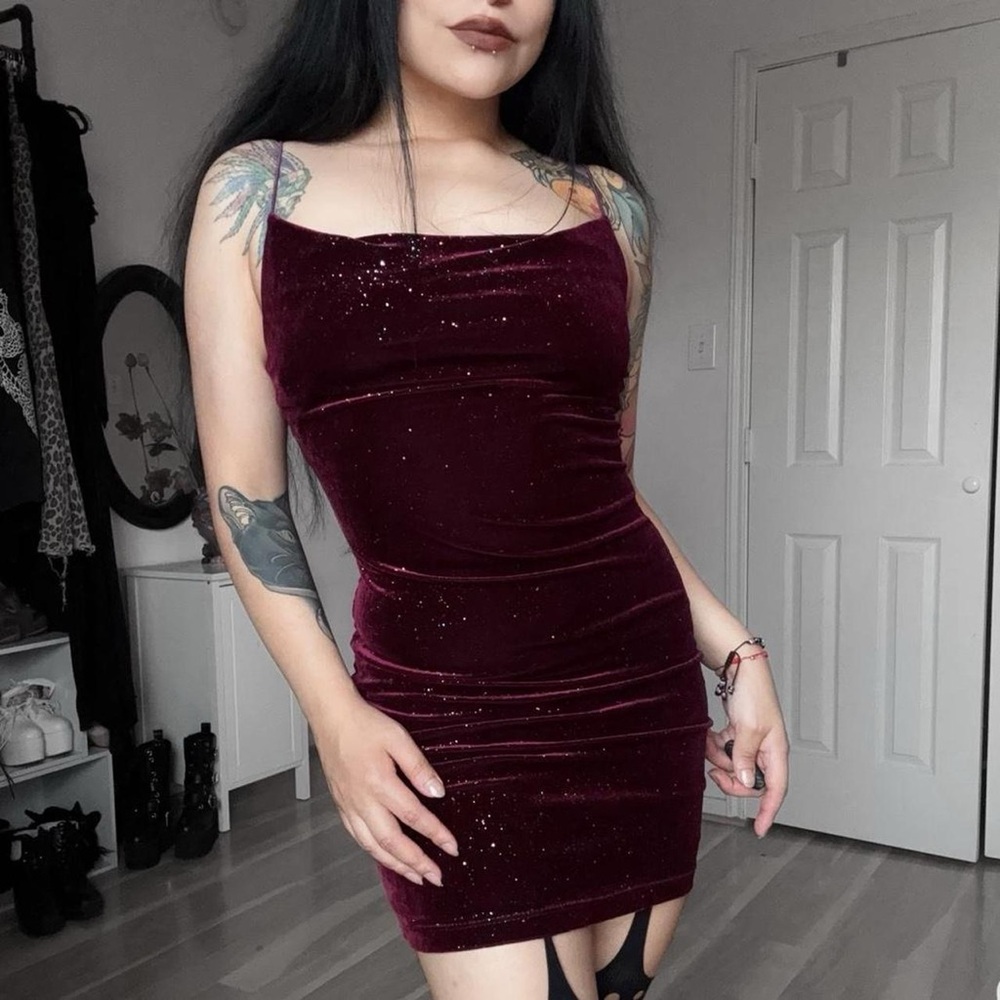 ♥️ Goth Glam Fairy Y2K Mini Dress